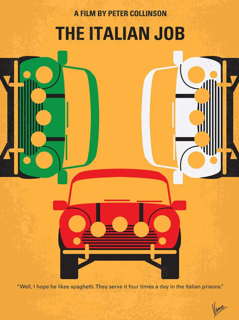 The Italian Job by Chungkong canvas with Floater frame by jammie