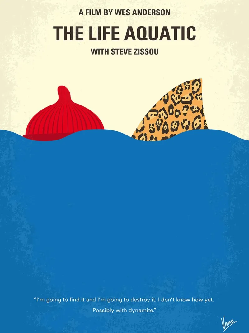 The Life Aquatic with Steve Zissou by Chungkong canvas with Floater frame by jammie