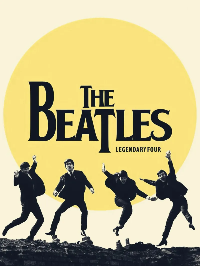 The Beatles tela con Cornice a cassetta da Dumery Art