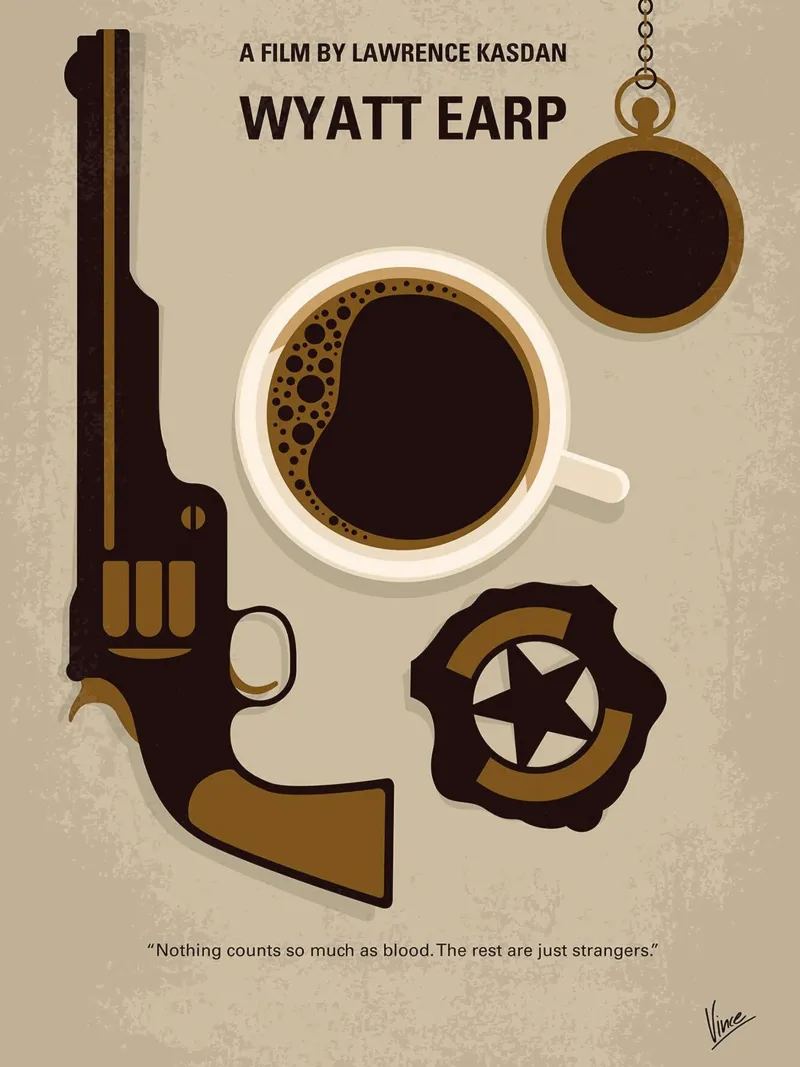 Wyatt Earp door Chungkong canvas met Baklijst van jammie
