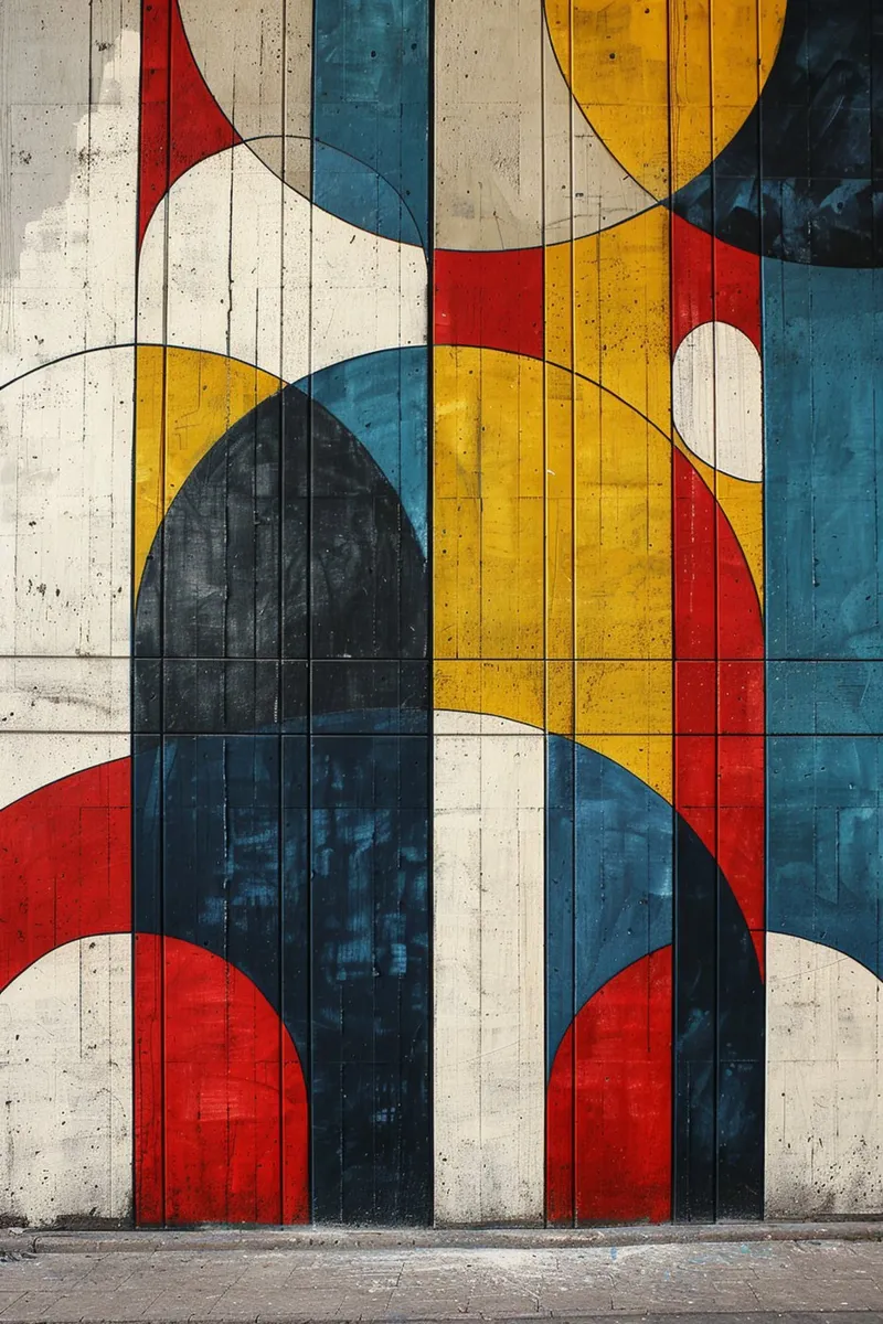 Urban Geometry canvas met Baklijst van michi