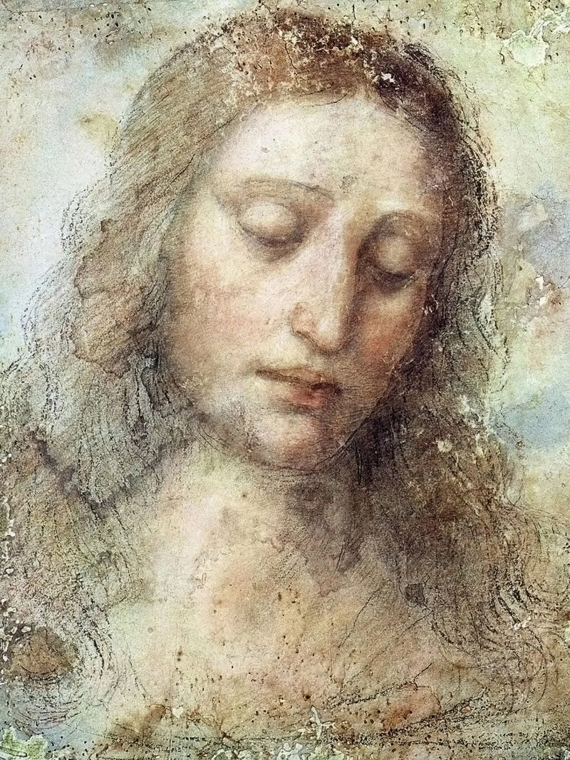 Testa di Cristo di Leonardo da Vinci poster da James McIntosh