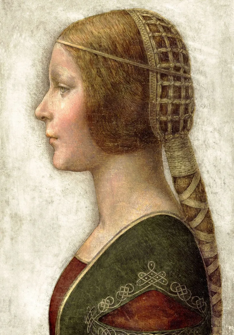 La Bella Principessa by Leonardo da Vinci tela con Cornice a cassetta da James McIntosh