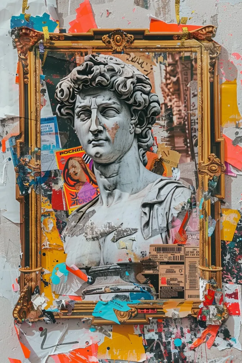 Fragmented Glory canvas with Floater frame by Mosaic Dialogue