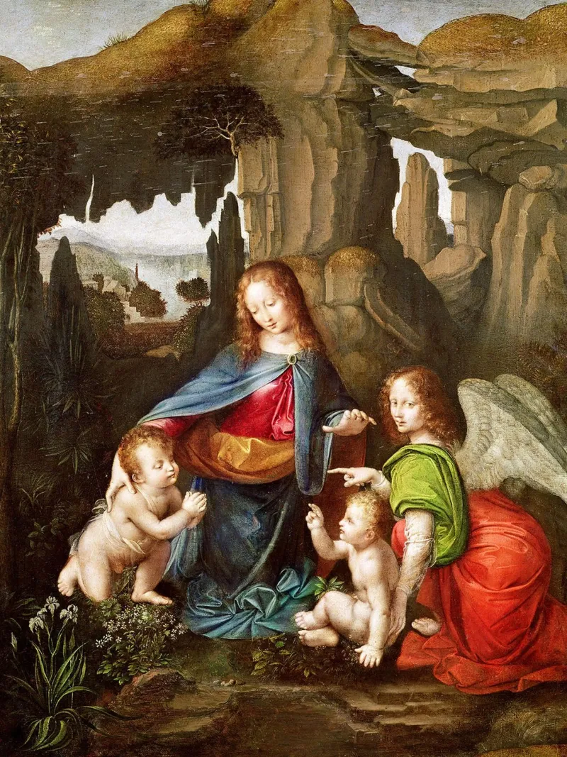Madonna delle Rocce di Leonardo da Vinci poster da James McIntosh