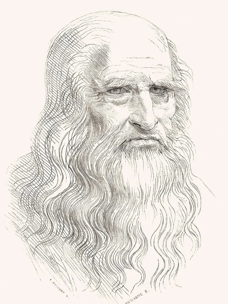 Ritratto di uomo anziano I di Leonardo da Vinci poster da James McIntosh