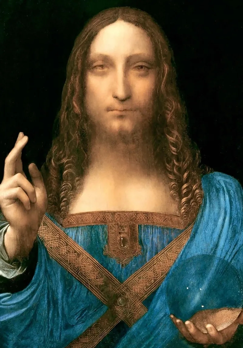 Salvator Mundi by Leonardo da Vinci poster da James McIntosh