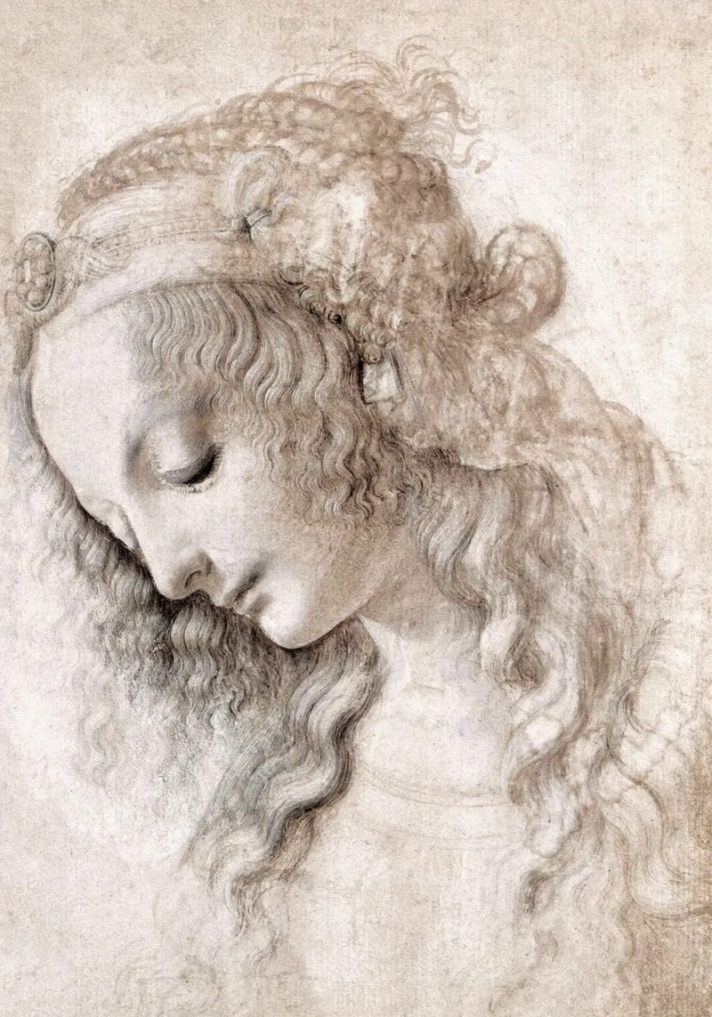 Study of Mary Magdalene canvas with Floater frame by James McIntosh