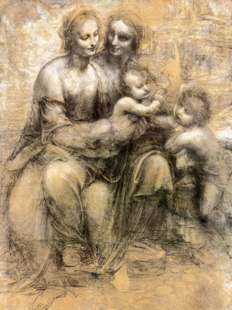 The Virgin and Child with Saint Anne and Saint John the Bapt poster by James McIntosh