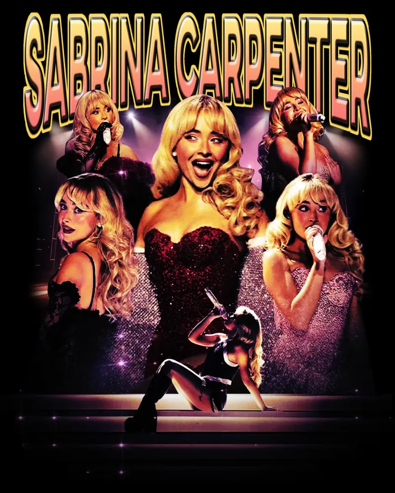 Pop Sabrina Carpenter poster con telaio in legno da mannys_artt
