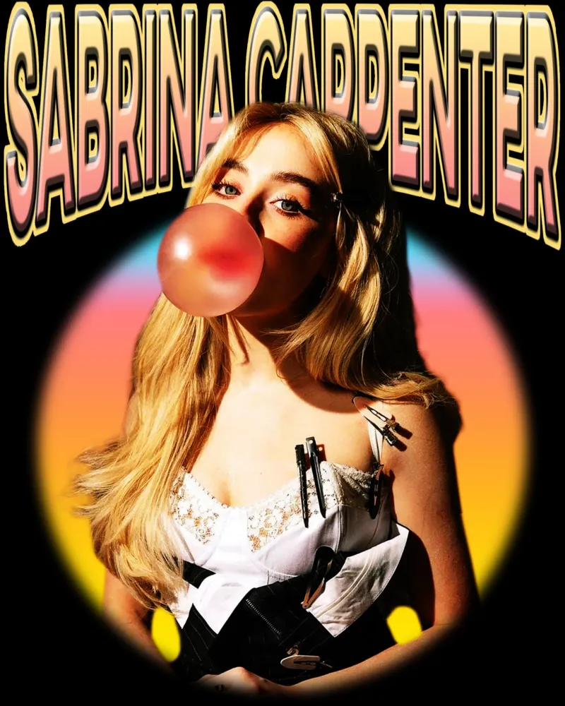 Sabrina Carpenter pop poster con telaio in legno da mannys_artt
