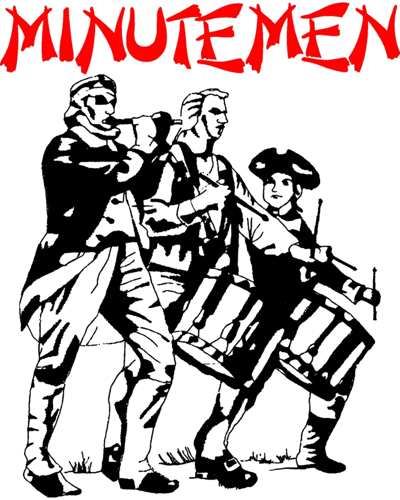 Grande prestazione dei Minutemen tela con Cornice a cassetta da phccpage