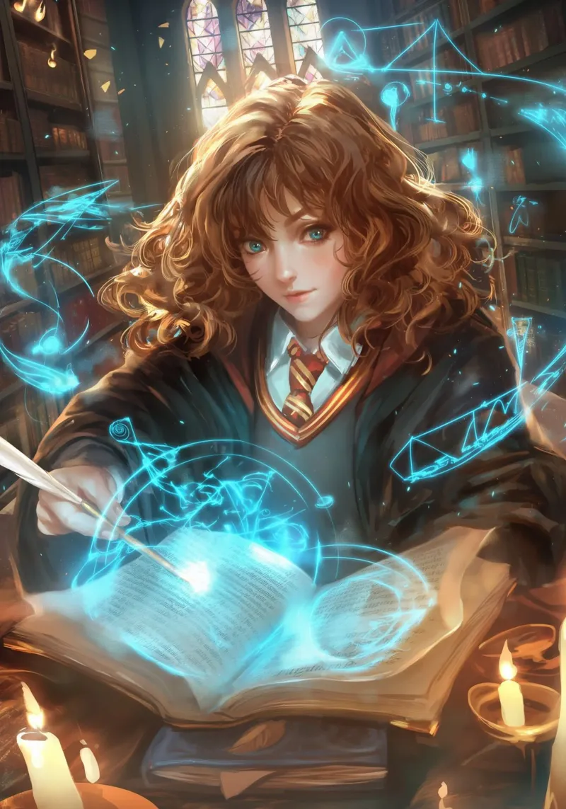 Hermione Granger Harry Potter canvas with Floater frame by Stellar Creative