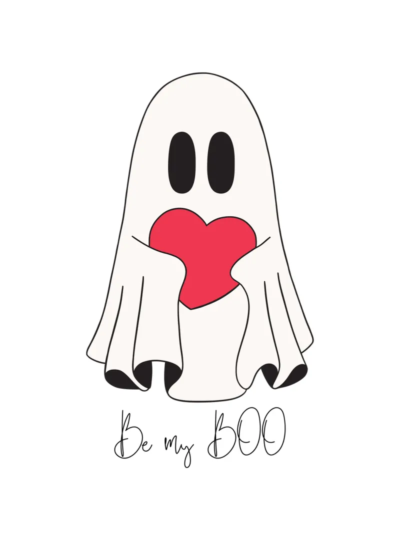 Be my BOO II poster con telaio in legno da ArtDesign by KBK