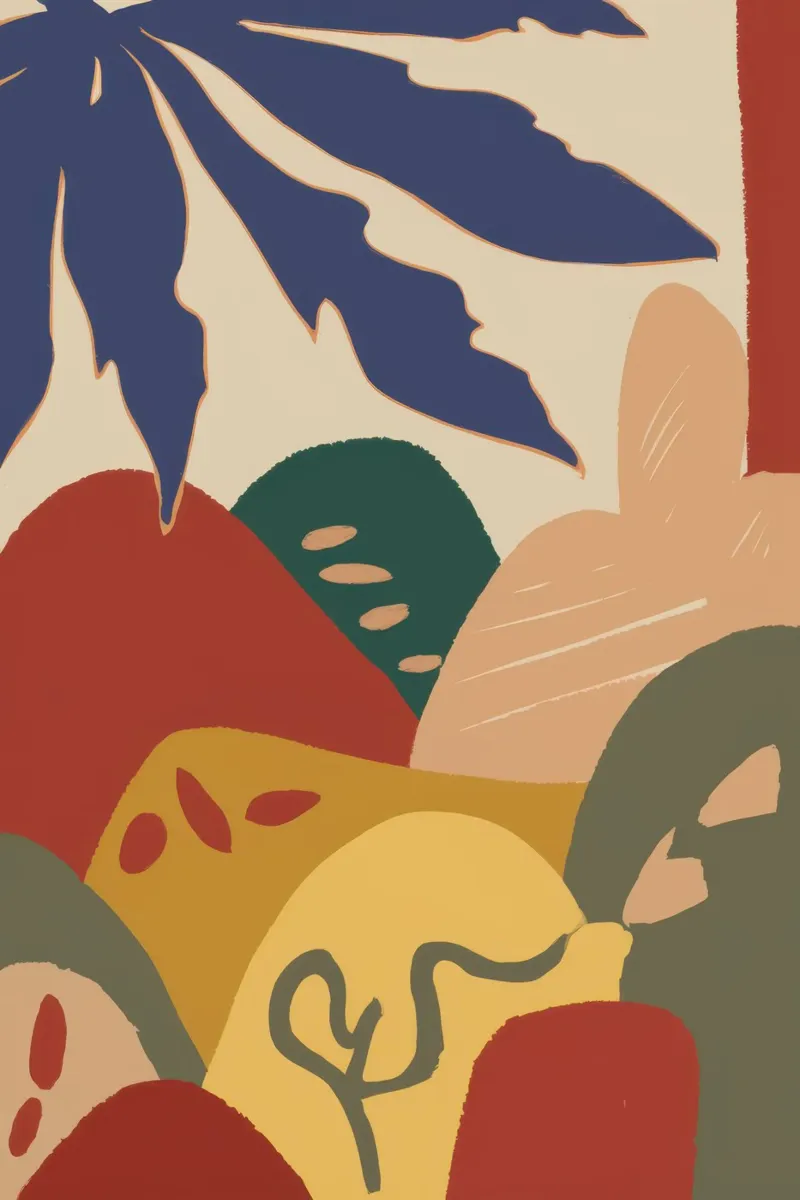 Fogliame astratto e terroso poster da Moon Revolver