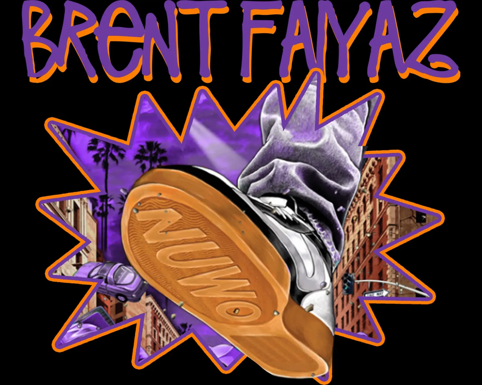 Stile vintage Brent Faiyaz tela con Cornice a cassetta da itzmyui