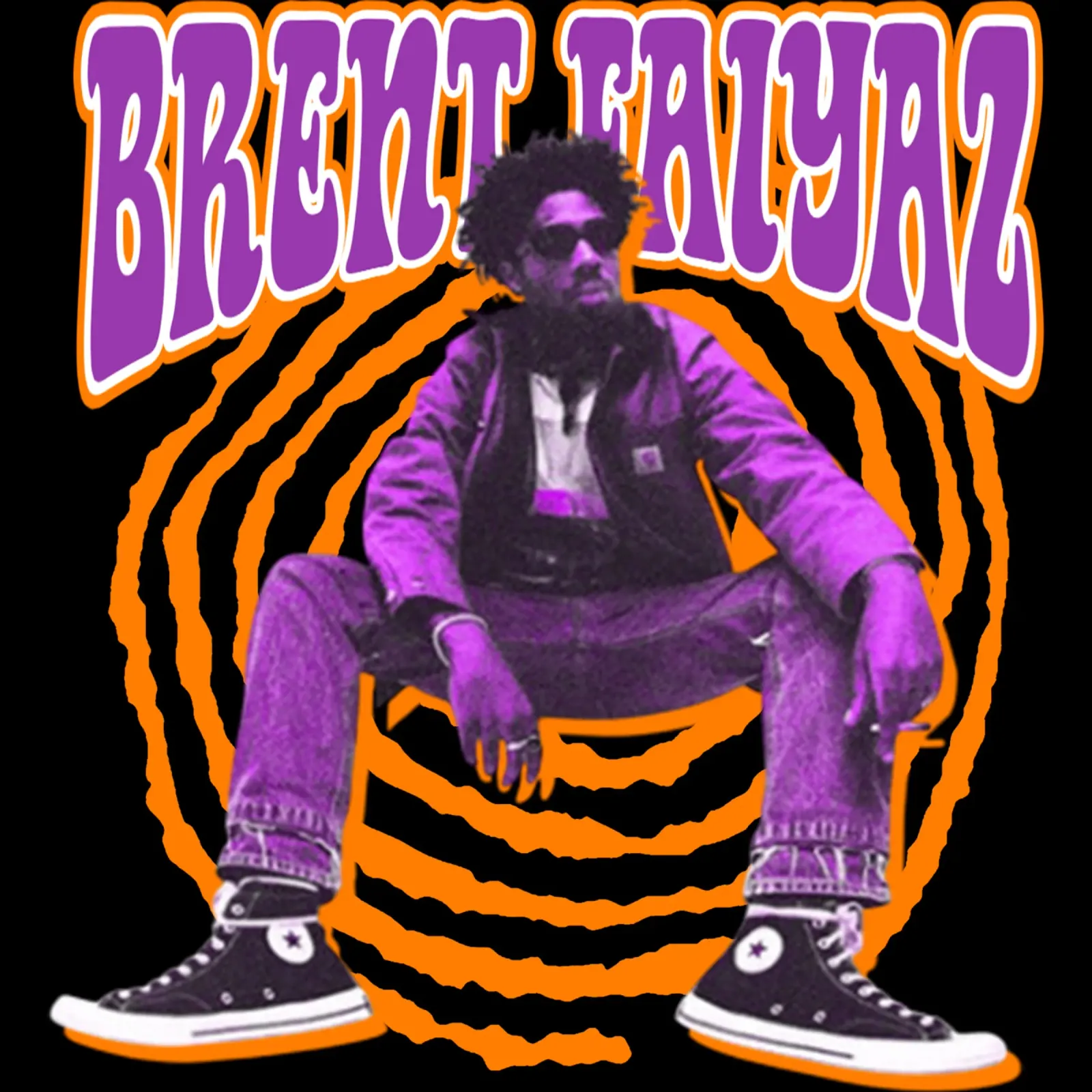 Brent Faiyaz R&B Leinwand mit Schattenfugenrahmen von itzmyui