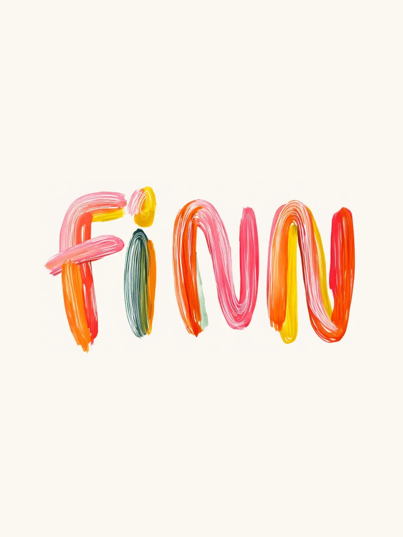 Finn tela con Cornice a cassetta da Giggly Colors