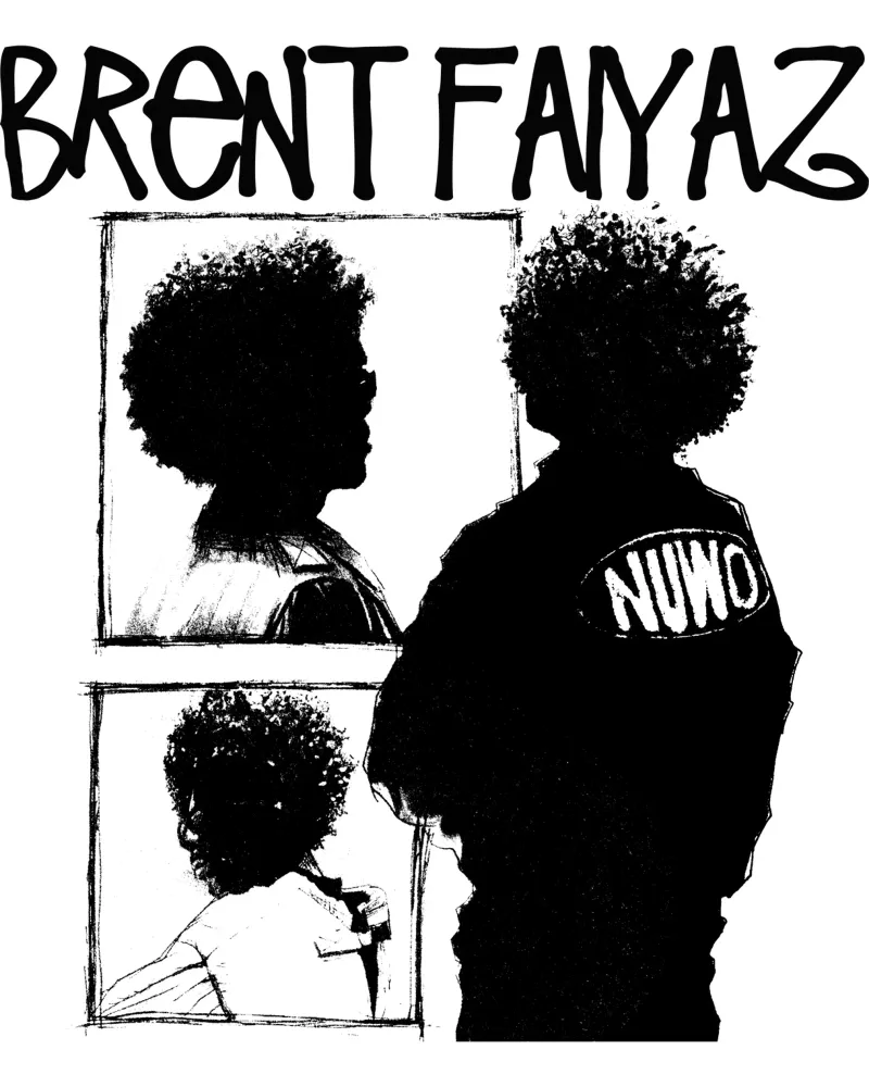 Silhouette dell'anima di Brent Fairez poster con telaio in legno da itzmyui