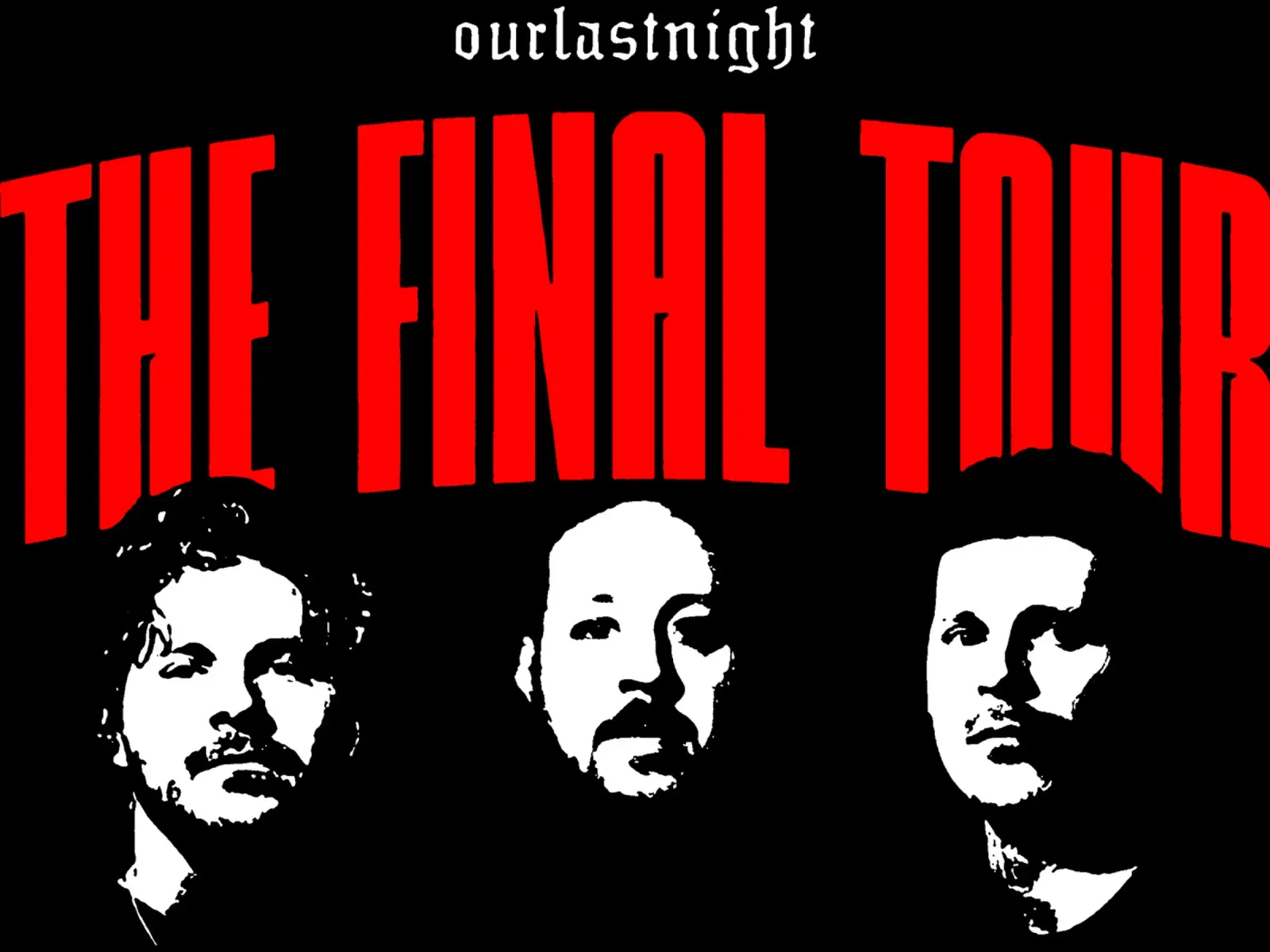 Maglietta classica The Final Tour poster con telaio in alluminio da bloodstreetmagazine