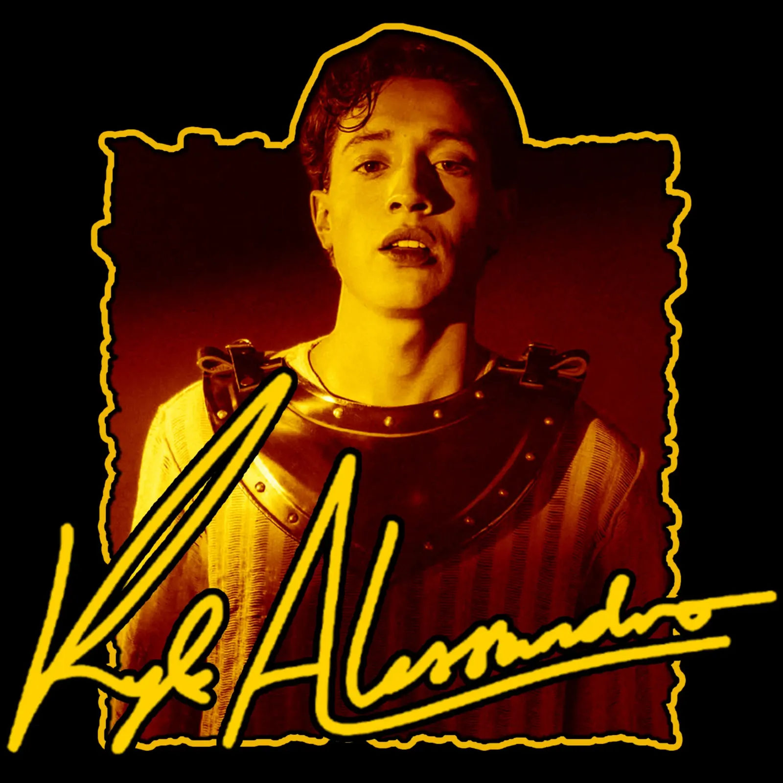 Pop Kyle Alessandro canvas with Floater frame by skurtow