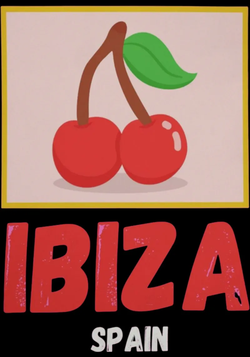 Ibiza Spagna Battito delle Baleari poster da sophielouise.designs