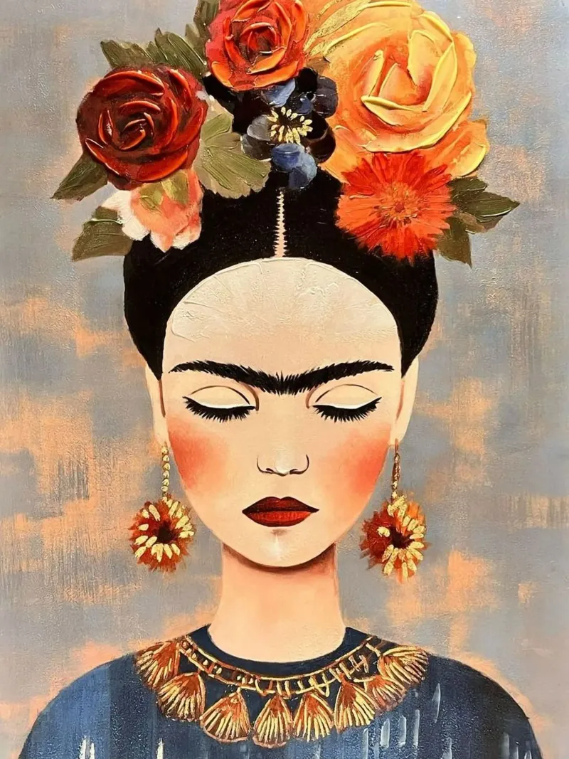 posture woman in flower poster da melts