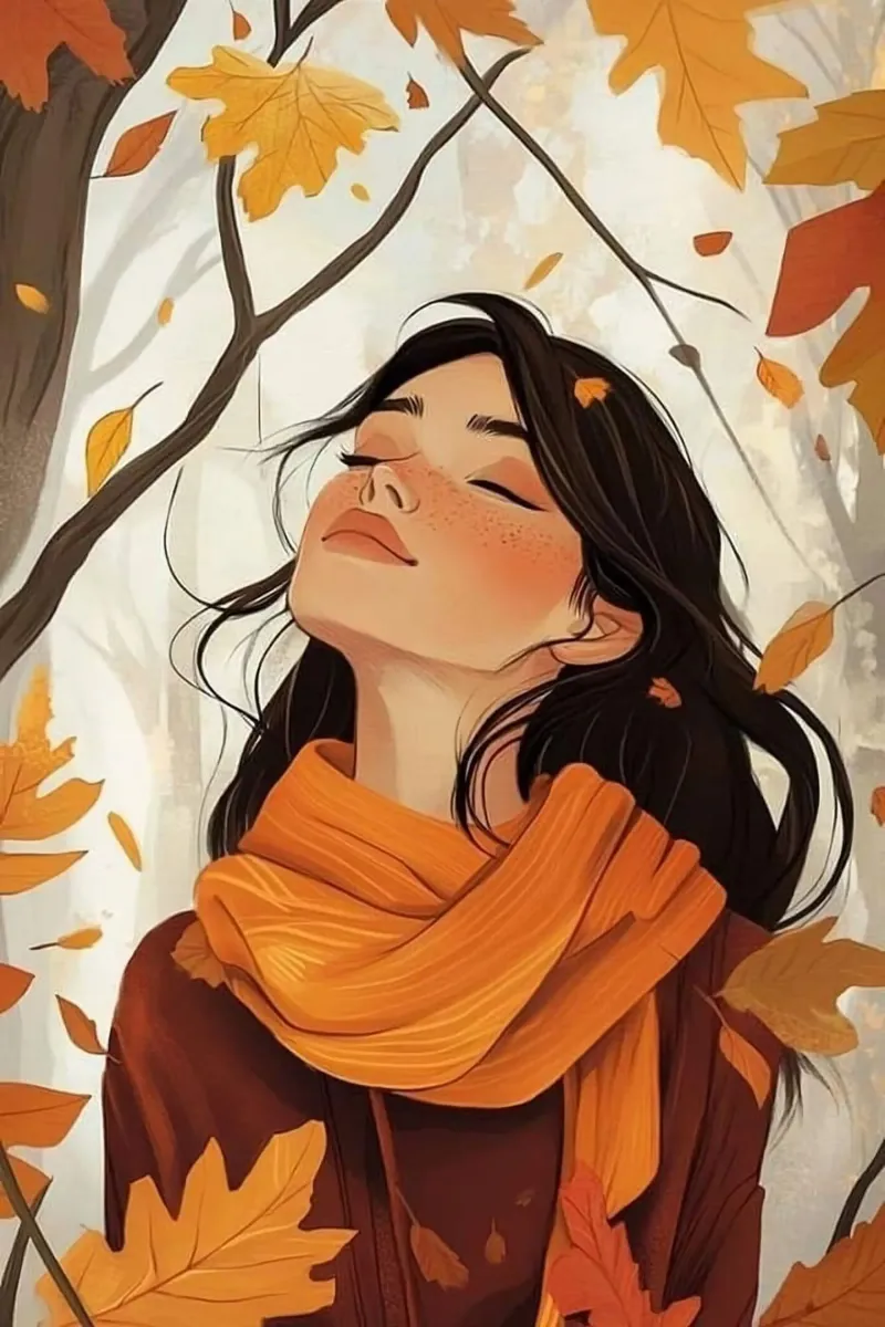 girl in yellow forest poster da hamily