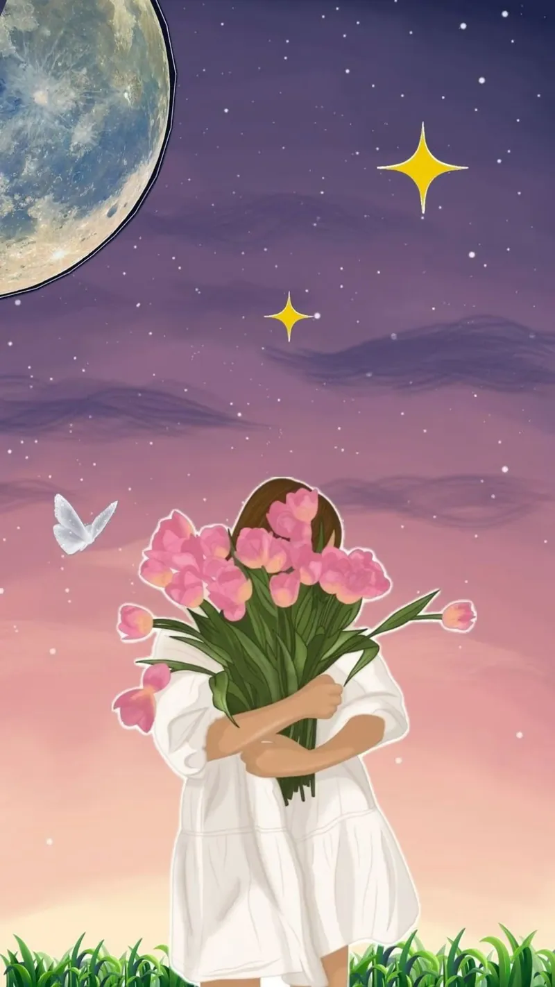 hold the flower in night poster da melts