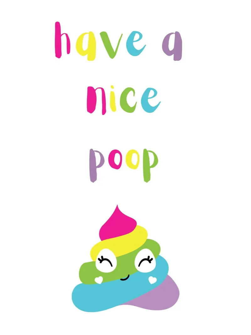 Have a nice poop Leinwand mit Schattenfugenrahmen von PinkCandyWalls