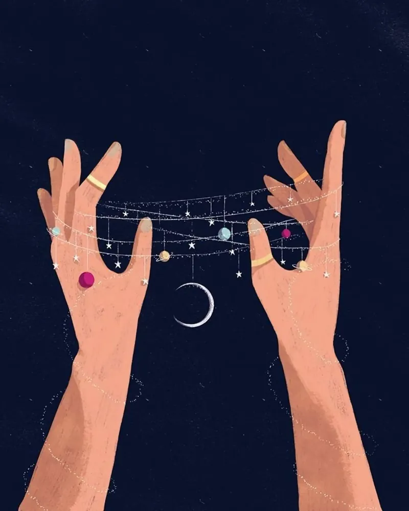 hand make the universe poster da hamily