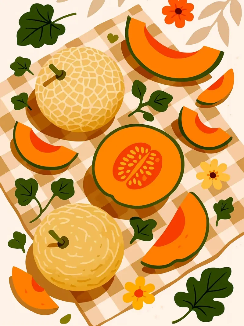 Cantalupo - Una tavola stilizzata poster da Sven B Strauss