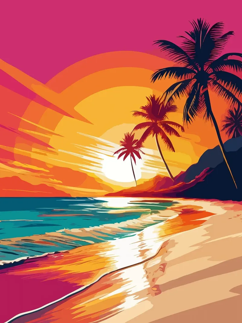 Tramonto glamour poster da Leon B Feierabend