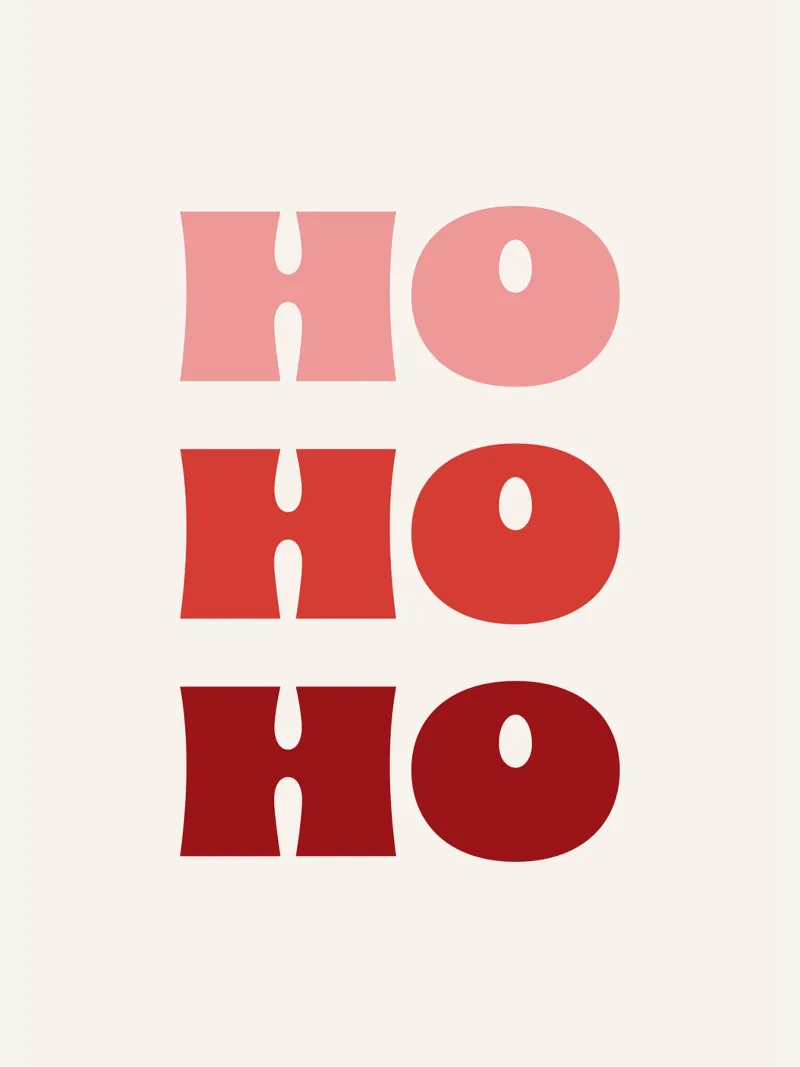 Ho Ho Ho poster da we line studio - art