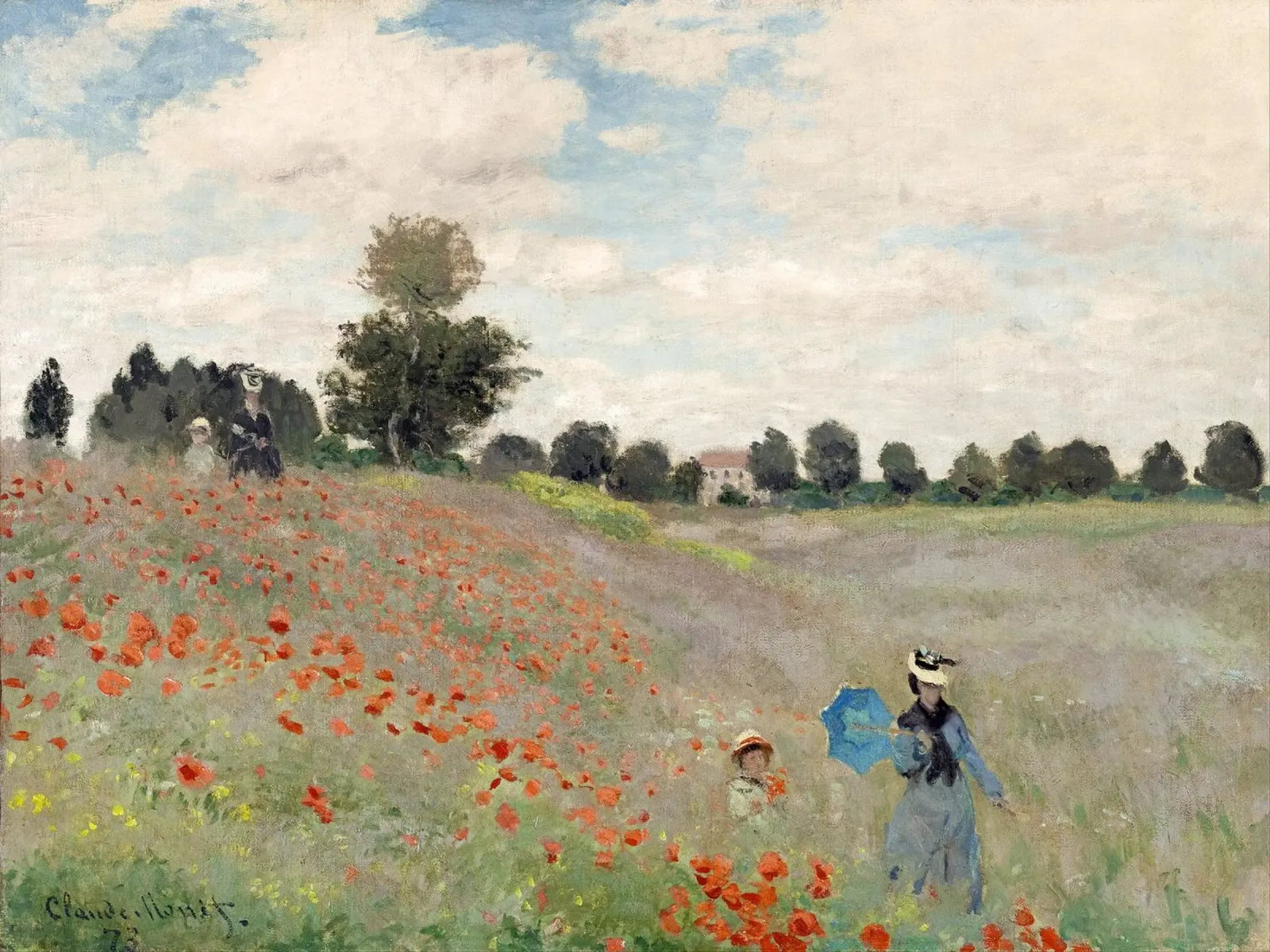 Poppy Field 1881 - Claude Monet poster da apoloprints