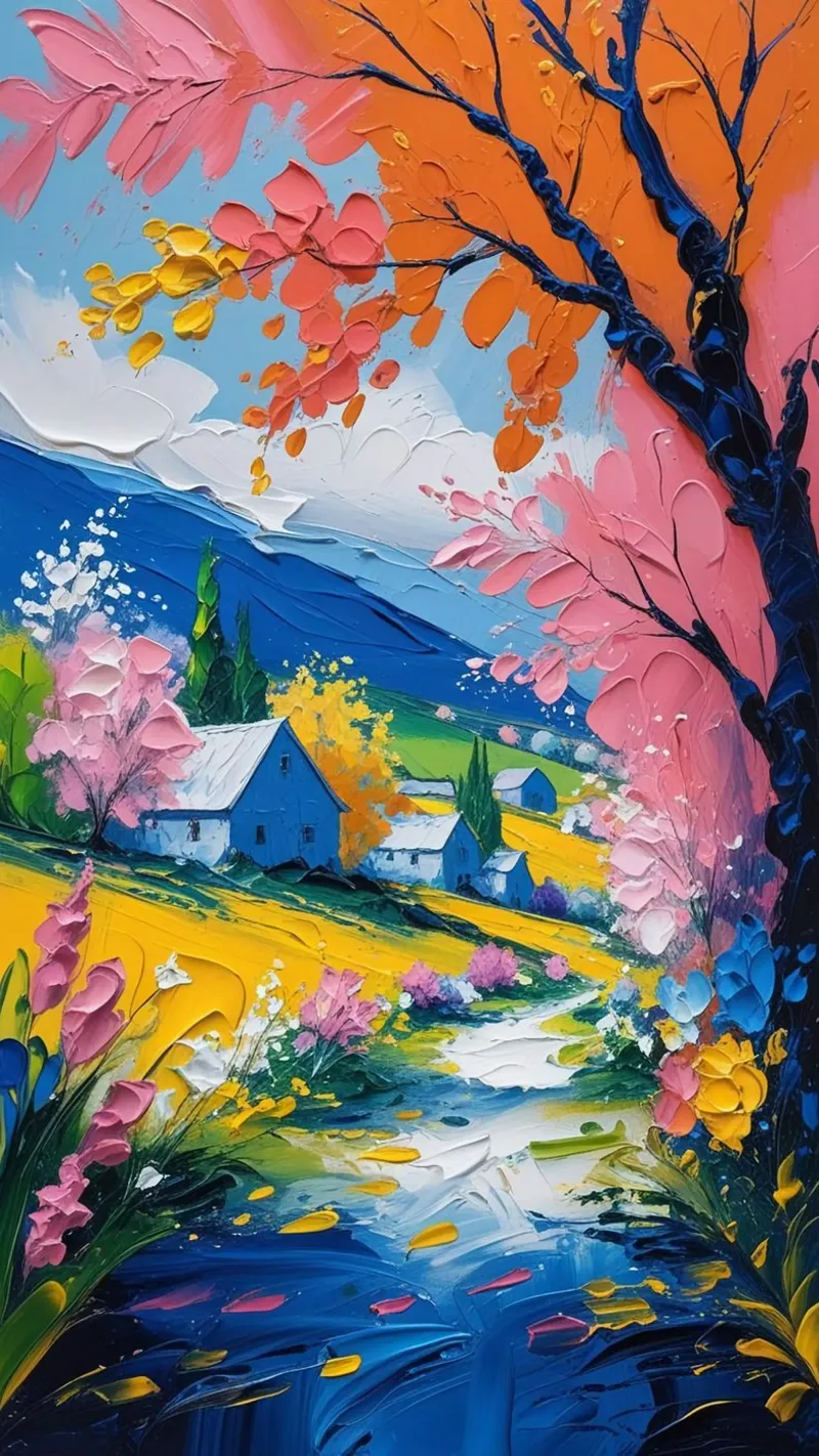 epic nature tree canvas with Floater frame by sunity