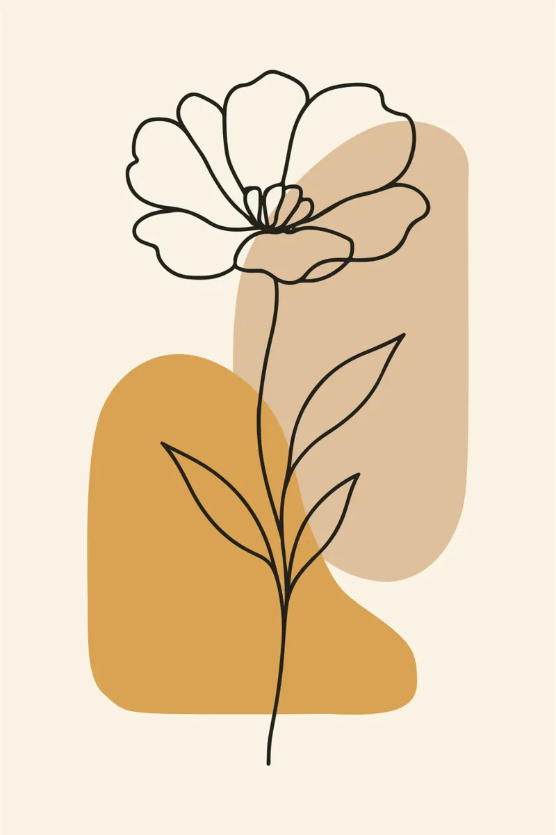 Minimal Line poster con telaio in plastica da LisaArtes