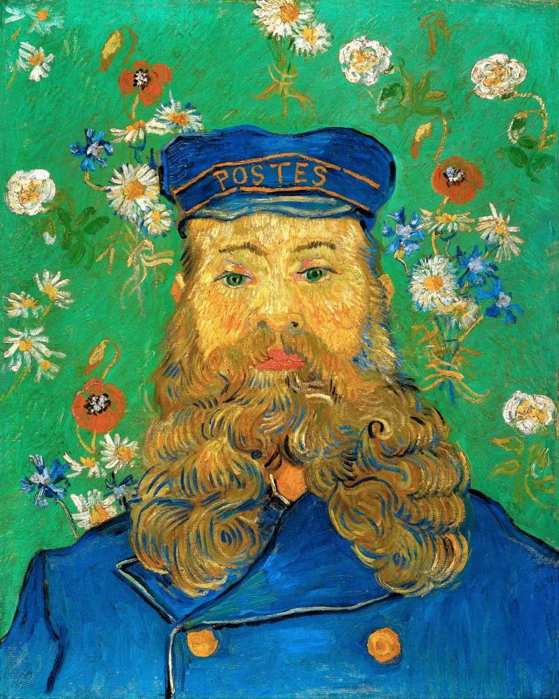 Van Gogh - Portrait of Joseph Roulin 1889 poster con telaio in plastica da apoloprints