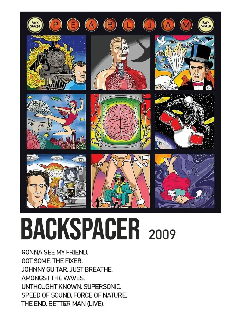 Pearl Jam Backpacer canvas with Floater frame by Roronoa7
