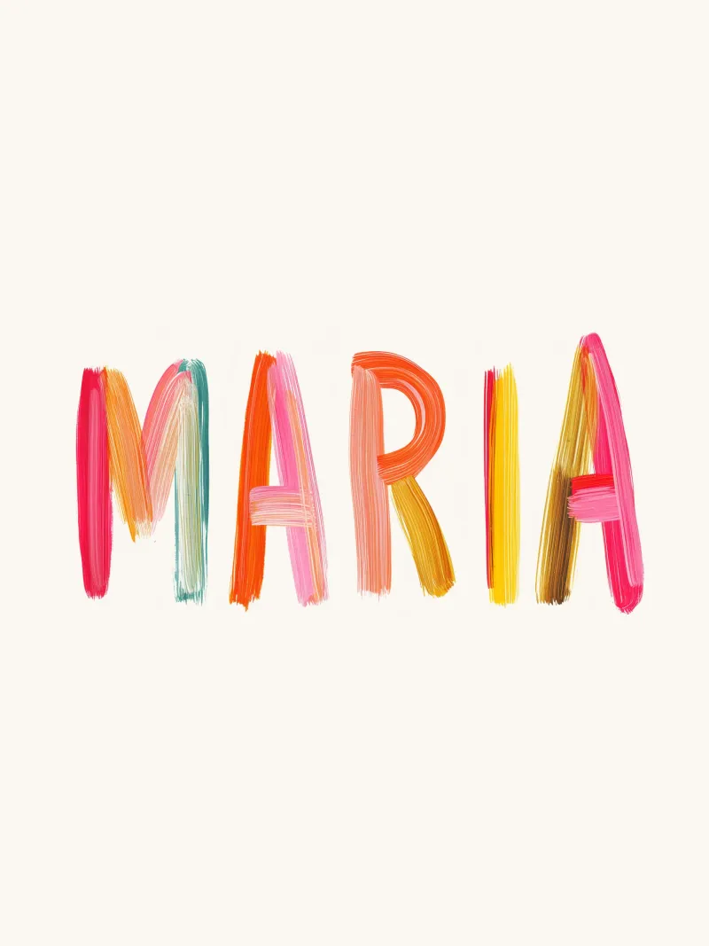 Maria tela con Cornice a cassetta da Giggly Colors