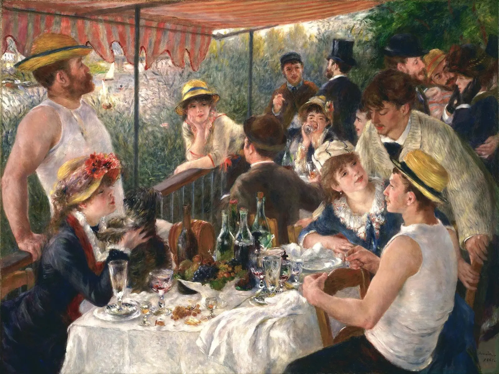 Luncheon of the Boating Party - Renoir poster da apoloprints