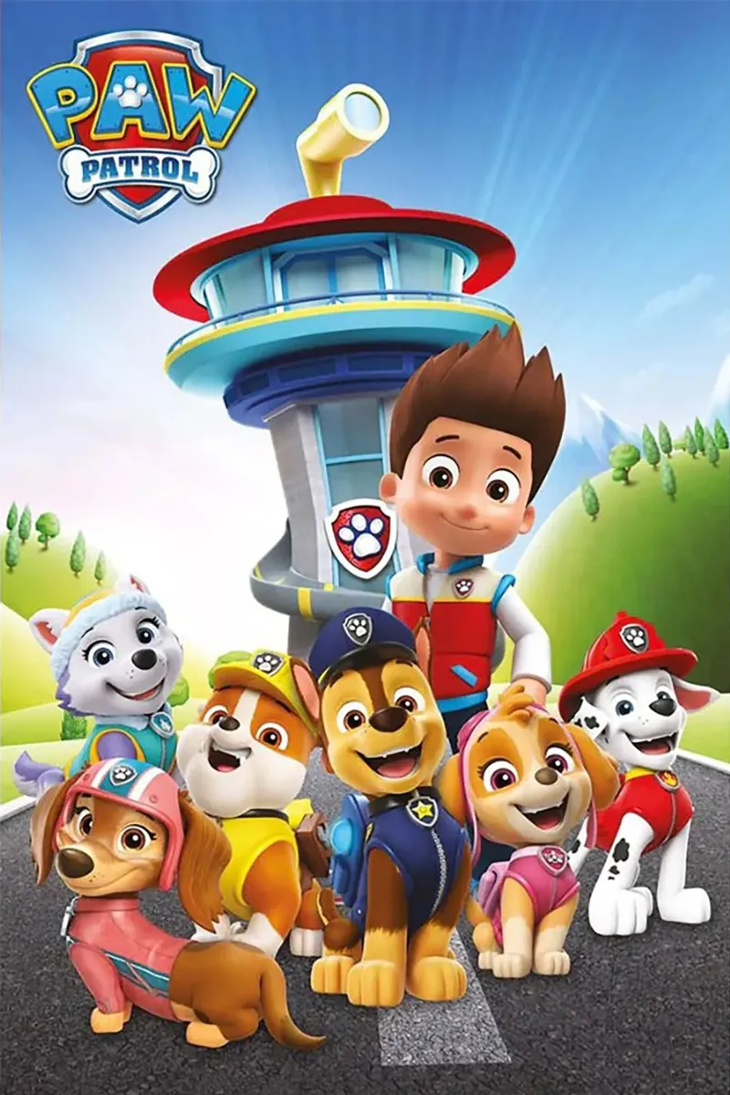 Paw Patrol tela con Cornice a cassetta da Cobron Studio