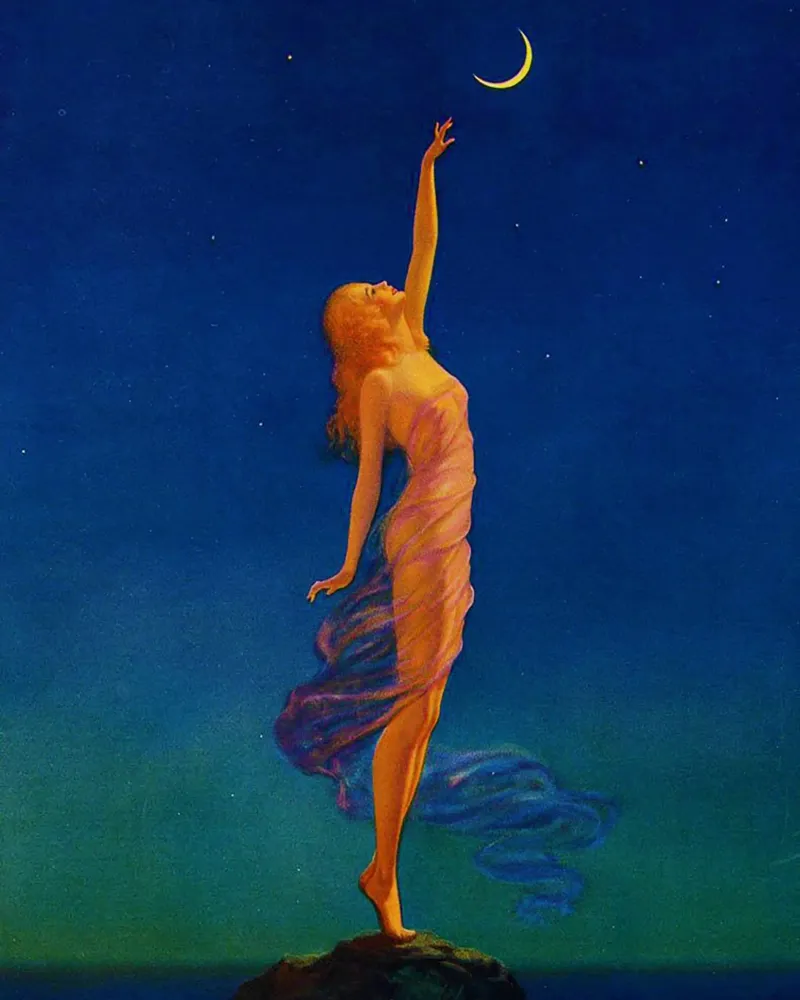 Edward Mason Eggleston – Reaching for the Moon poster by Venus Art