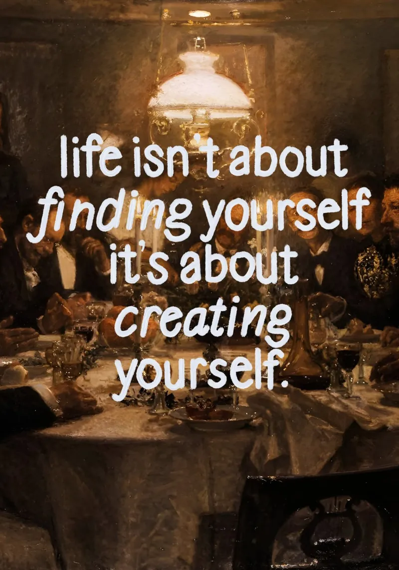 about creating yourself poster con telaio in legno da Type & Tape