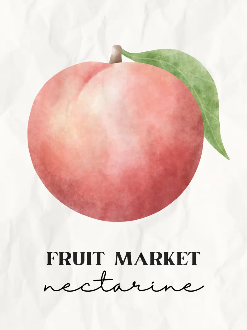 Nectarine poster con telaio in plastica da PinkCandyWalls