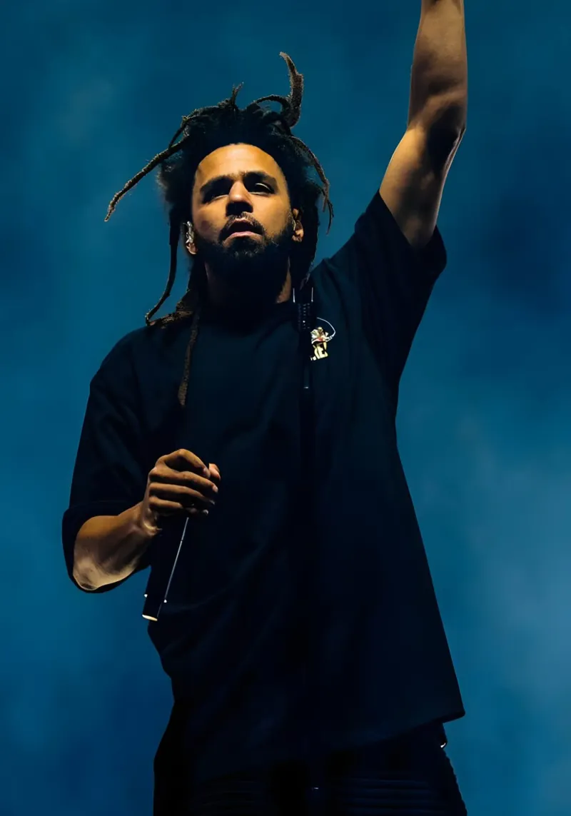 J. Cole poster da Low poly art