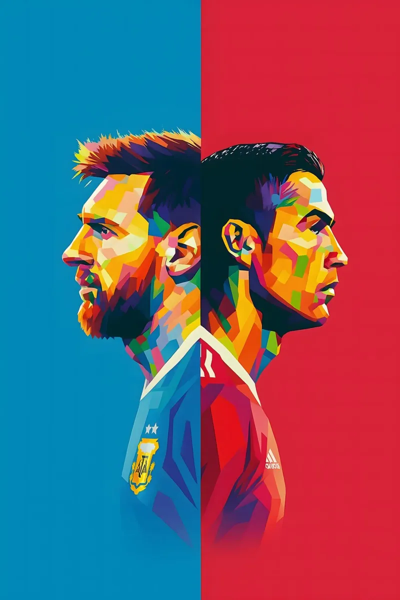 Messi and Ronaldo poster da BONANZA