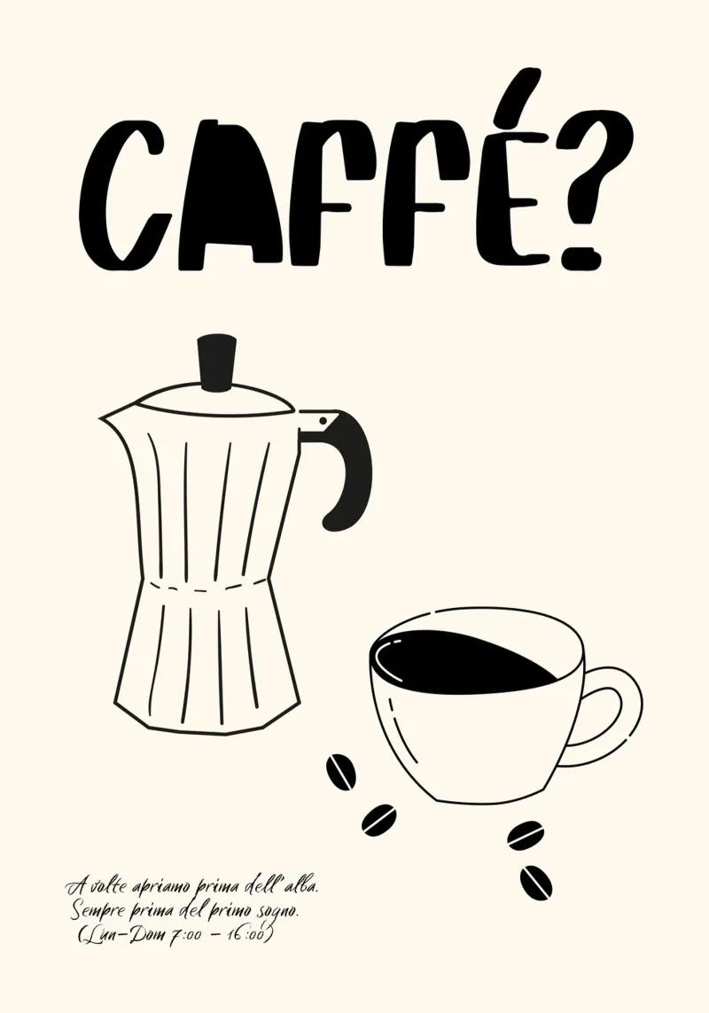 Caffè? tela con Cornice a cassetta da PurePeachStudio