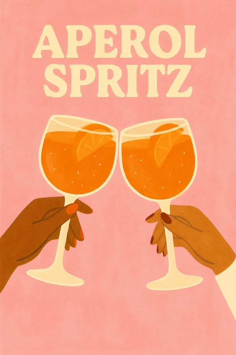 Aperol Duo poster da PurePeachStudio