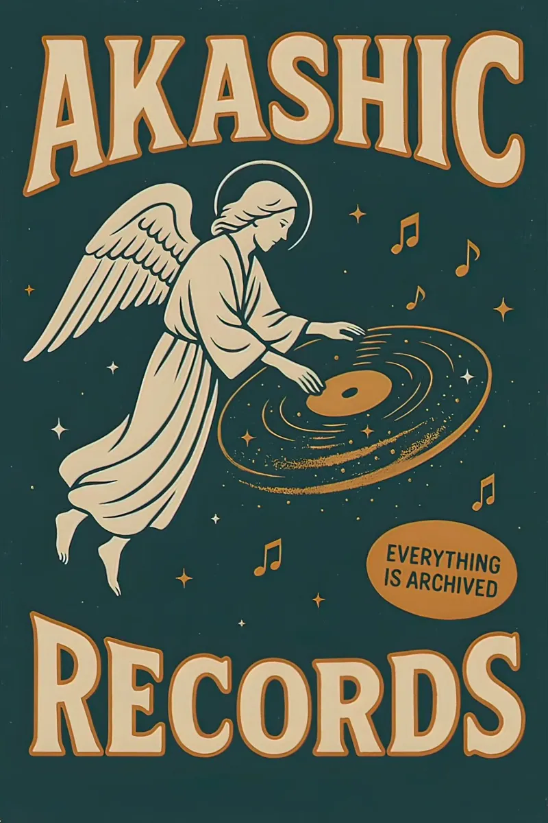 Akashic Records Angle canvas with Floater frame by Enlight
